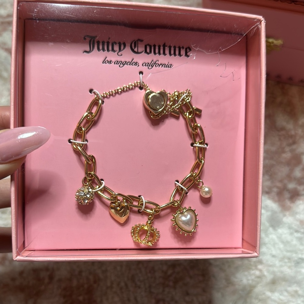 Juicy Couture Gold Charm Bracelet